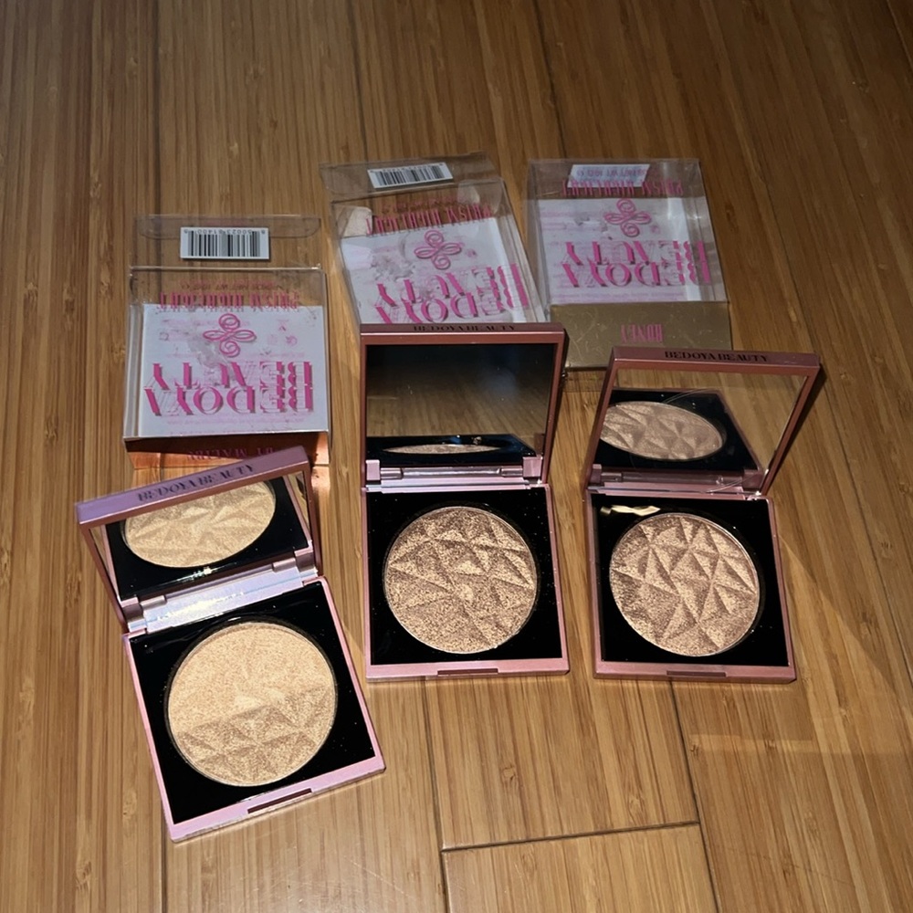 3 New Bedoya Beauty Prism highlighter: 2 Honey & 1 By Malibu